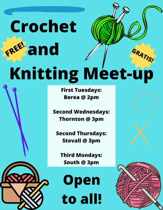 Crochet and Knitting Meet-Up