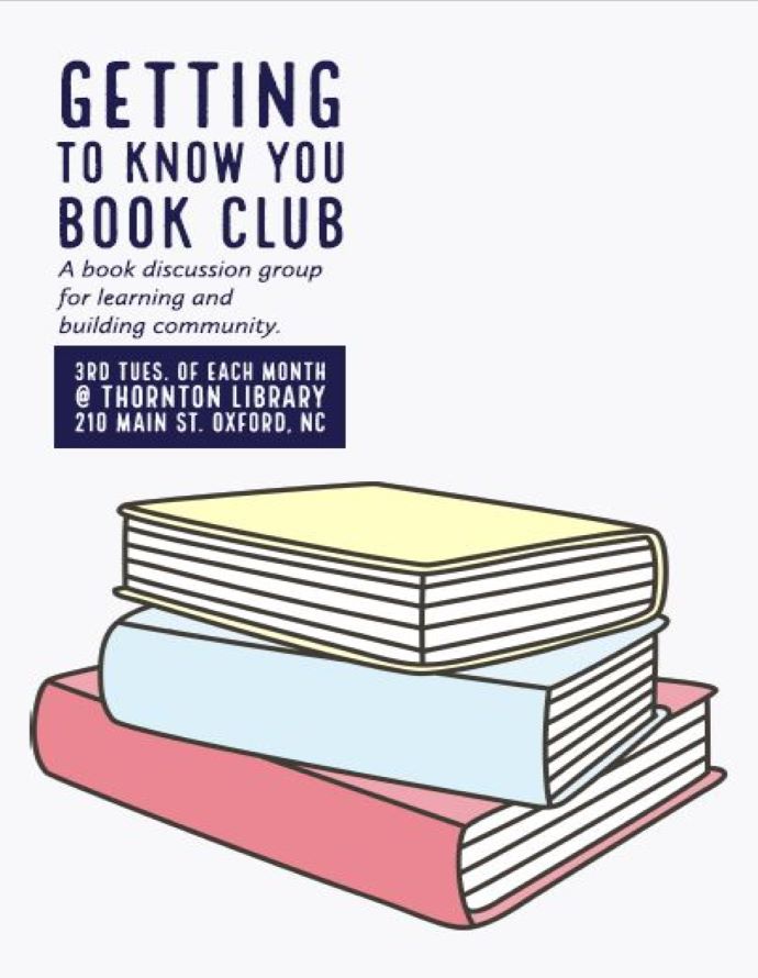 Getting to Know You Book Club @ Thornton Library